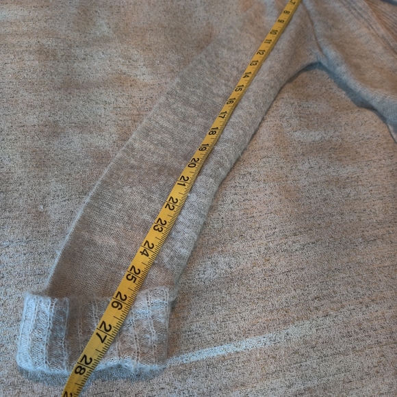 American Rag Heather Gray Wrap Waterfall Sweater Size XS - Picture 7 of 12